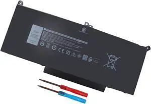 F3YGT Laptop Battery for Dell Latitude 12 7000 7280 7290 13 7000 7380 7390 14 7000 7480 7490 Series P29S002 P73G002 DM3WC 0DM3WC 2X39G KG7VF 451-BBYE 453-BBCF 60WH