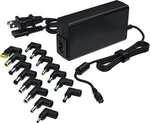 65W 45W Universal Laptop Charger 1820V with Multi Tips for HP ASUS Lenovo Acer Dell Samsung Toshiba Sony JBL IBM Fujitsu Gateway Notebook Ultrabook Power Adapter with 15 Tips Extra Long Cable 27M