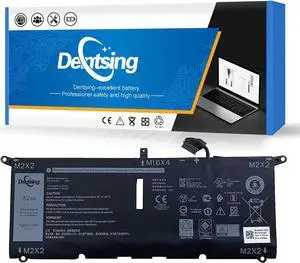Dentsing DXGH8 7.6V 52Wh/6500mAh Laptop Battery Compatible with Dell XPS 13 9370 9380 0H754V FHD 13-9370-D1705S Latitude 3301 Inspiron 5390 5391 7400 7490 Series Notebook G8VCF P82