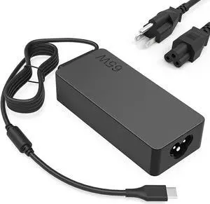 65W 45W USB Type C Laptop Charger for Lenovo Chromebook C330 S330 100e 300e 500e ThinkPad T480 T480s T490 T570 T580 T580s E480 E580 Yoga C930 C940 A485 T490S T590 13 IdeaPad 730s AC Adapter Power Cord