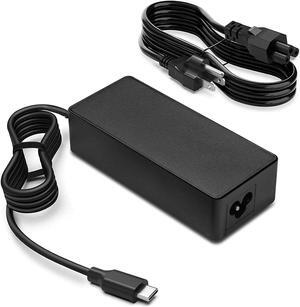 65W 45W USB-C AC Adapter Charger for Lenovo ThinkPad T480 T480s T580 T580s Chromebook 100e 300e C330 N23 Yoga C930 C940 C740 L380 S730 920 720 730 ADLX65YDC2A USB Type C Power Supply Cord