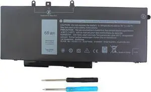 GJKNX Laptop Battery Compatible with Dell Latitude 5480 5580 5280 5490 5491 5580 5590 5591 E5480 E5580 E5590 E5490 Precision 15 3520 3530 M3520 GD1JP 0GD1JP DY9NT 0DY9NT[7.6V 68Wh]