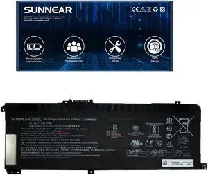 SUNNEAR SA04XL L43267-005 Laptop Battery Replacement for HP Envy 15-DR0000 X360 15-DR0010TX Series Notebook SA04055XL L43248-421 L43248-541 L43248-AC1 L43248-AC2 15.12V 55.67Wh 3470mAh