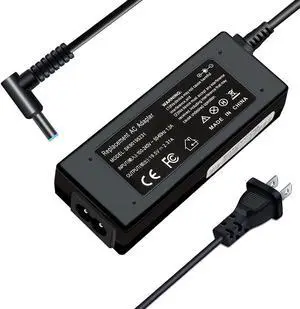 45w 19.5v 2.31a Laptop Charger Ac Adapter for HP Stream 11 13 14 x360 13-c077nr HP Spare 741727-001 TouchSmart Notebook HSTNN-CA40 15-ay041wm Pavilion 15-f272wm 15-BA009DX 15-f233wm Supply Power Cord