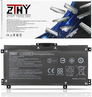 ZTHY LK03XL Battery Replacement for HP Envy 17M-AE 17T-AE 17-BW 17M-BW 17-CE 17M-CE 17T-CE 17T-BW Envy X360 15-BP 15M-BP 15-BQ 15M-BQ 15M-CP 15M-BP012DX 15-BP100TX 916368-541 916814-855 11.55V 55.8Wh