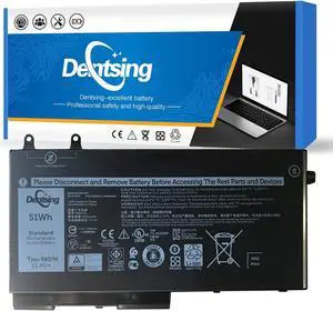 Dentsing R8D7N 11.4V 51Wh/4255mAh Laptop Battery Compatible with Dell Precision 3540 M3550 Latitude 5400 5410 5500 5510 Inspiron 7590/7591/7791 2-in-1 Series Notebook H82T6 0C5GV2 0W8GMW 1V1XF 4GVMP