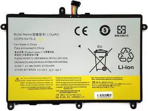 Binger L13M4P21 L13L4P21 Replacement Laptop Battery Compatible with Yoga 2 11 20428/20332 11.6" L13L4P21 T440P (7.4V 34Wh 4600mAh)