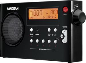 Sangean PR-D7 BK AM/FM Digital Rechargeable Portable Radio - Black (PR-D7BK)