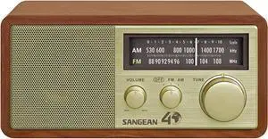 Sangean WR-11SE AM/FM Table Top Radio 40th Anniversary Edition Walnut