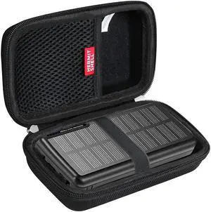 Hard Travel Case for MINRISE Portable Charger 30000mAh Power Bank Solar Charger External Battery Pack