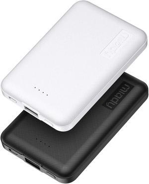 Miady 2-Pack 5000mAh Mini Portable Charger, Power Pack with 5V 2.4A USB Output, Power Bank Phone Charger for iPhone 12/13/14 Series, Android Phones and etc