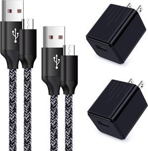 AINOPE Micro USB Cable [3 Pack, 6.6ft/6.6ft/10ft] Fast Charging USB to  Micro USB Charger Cable, Right Angle Nylon Braided Android Charger  Compatible with Fire Tablet, Kindle, Samsung Galaxy, Android 