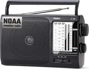 J-05 AM FM Radio Portable, NOAA Weather Transistor Radio with Excellent Reception, Battery Operated Radio by 3X D Cell Batteries or AC Power for Household & Outdoor, by Good Product Outlet