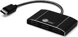 DisplayPort 1.4 to DisplayPort MST Hub Video Splitter 4K60Hz - DisplayPort Splitter 1 in 3 Out Multi Stream Transport DisplayPort Hub DP Daisy Chain Monitor Adapter Not for MacOS(CE-DP0P11-S1)