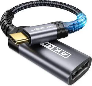USB Type C to DisplayPort Adapter 4K@60Hz, South City Mall C to Display Port Cable, Compatible with MacBook Pro 2019 2018, Surface Book, Dell XPS, Samsung Galaxy S21 S20 Note 20-Grey