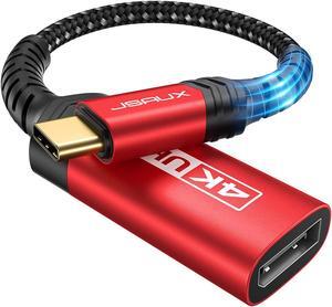USB Type C to DisplayPort Adapter 4K@60Hz C to Display Port Cable Compatible with MacBook Pro 2019 2018 Surface Book  XPS  Galaxy S21 S20 Note 20-Red