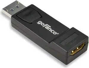 DisplayPort to HDMI Adapter Converter Dongle 1080P - Male to Female DP to HDMI for DisplayPort Enabled Desktops and Laptops to Connect to HDTV/HDMI Displays - Black (DPHDMID)