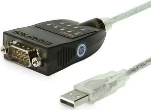 USB to RS-232 Serial Adapter w/LED Indicators Windows 11 Support