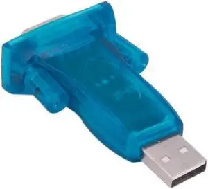 2Pcs USB 2.0 to RS232 Serial Port DB9 9 Pin Male Converter Adapter