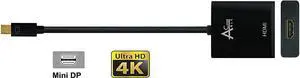 Ableconn MDPHD4KAA Active Mini DisplayPort (Thunderbolt 2) to HDMI Adapter for Displays up to 4K Ultra HD 3840x2160@30Hz (Gold Plated) - Active Mini DP 1.2 to HDMI 4K UHD - Eyefinity Compatible