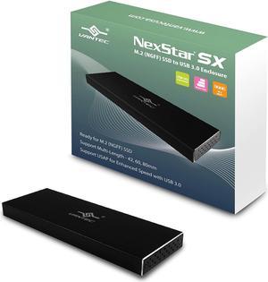 Vantec NexStar SX M.2 SSD to USB 3.0 Enclosure, Black (NST-M2STS3-BK)