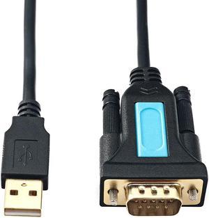 1.8m USB 2.0 to RS232 DB9 Male Serial Adapter Cable PL-2302 Chipset w/Female to Female Adapter Converter Support USB 2.0 Windows XP VISTA/7/8/10 Mac Linux (No Female to Female Converter)