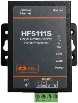 HF HF5111S RS458 Serial to Ethernet Modbus Server Supports Modbus RTU to Modbus TCP DTU Model MQTT Free RTOS Serial Port Transmission Converter Serial Server