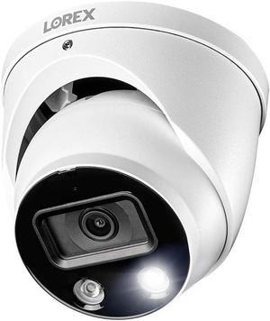 Lorex 4K Ultra HD Smart Deterrence Indoor/Outdoor IP Metal Dome Security Add-On Camera with Smart Motion Detection Plus | Two-Way Talk Audio (Requires Recorder)