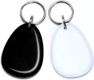 RexID Rewritable 125KHz Blank Keyfob Tag Working with RexID Programmer for Flexible Programming of Different Custom Formats,Facility Codes,and ID Range for On-Demand Production (10Pack, White)