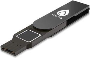 FIDO2 Security Key Fingerprint USB A, Two Factor Authenticator, Multi-Layered Protection HOTP / U2F Compatible Windows, MacOS, Gmail, Linux for Office Business - Black