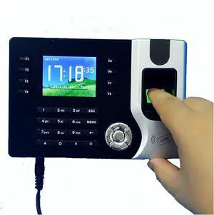 Biometric Employee Attendance Machine TCP/IP Biometric Fingerprint Time Clock Recorder Attendance Employee Electronic Punch Reader Machine for Small Businesses and Office,