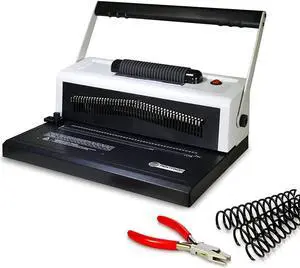 S25A Coilbind Coil Punch & Binding Machine Free Crimper & 8mm Plastic COILS Box of 100pcs