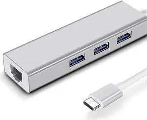 GYZX Network Cable Converter Type-c Gigabit Network Card Tablet Hub USB to Network Cable Wired Interface Splitter Network Adapter (Color : Silver) GYZX Network Cable Converter Type-c Gigabit Network Card Tablet Hub USB to Network Cable Wired Interface Splitter Network Adapter (Color : Silver)