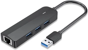WQQ USB 3.0 to RJ45 Gigabit Ethernet Adapter with 3 USB Expansion Ports and Power Supply Port for Network Hard Disk and PC/Mac WQQ USB 3.0 to RJ45 Gigabit Ethernet Adapter with 3 USB Expansion Ports and Power Supply Port for Network Hard Disk and PC/Mac