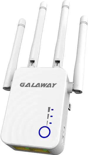 WiFi Range Extender, 1200Mbps WiFi Extender with 4 External Antennas Dual Band Mini Wireless Signal Booster with Ethernet Port WiFi Range Amplifier (1)