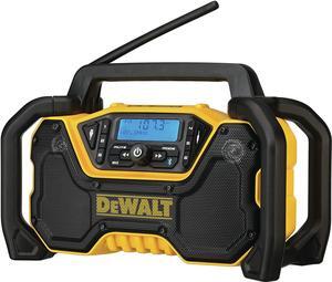 DEWALT 12V/20V MAX Portable Bluetooth Radio, Cordless, 100 ft Range, 3.5 Subwoofers, Jobsite (DCR028B)