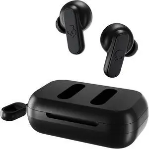 Dime 2 Wireless Earbuds Bluetooth Headphones Noise Isolating Fit Up to 12 Hours Battery Microphone for iPhone Android Easy Carry with Integrated Lanyard - True Black