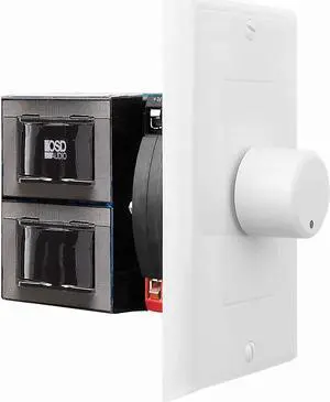 300W in Wall Volume Control Impedance Matching for Home Speakers, Rotary Knob White SVC300 300W in Wall Volume Control Impedance Matching for Home Speakers, Rotary Knob White SVC300