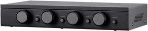 SSVC-4.1 Single Input 4-Channel Speaker Selector with Volume Control, Impedance Protection, Individual Zone On/Off Buttons, Black, Model Number: 138159