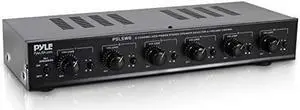 6 Channel Speaker Selector Switch - Multi Zone A B Speaker Distribution Controller Box w/ Independent Audio Source Volume Control, Supports Home Theater Stereo Receiver System - Pyle PSLSW6
