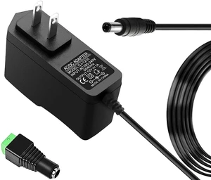 12V 1A Universal Power Supply AC Adapter 100-240V 50-60Hz to DC 12V Power Cord 5.5mm x 2.5mm Barrel Connector 12V DC Power Adapter Transformer for CCTV Camera LED Strip Lights Routers BT Speakers 12V 1A Universal Power Supply AC Adapter 100-240V 50-60Hz to DC 12V Power Cord 5.5mm x 2.5mm Barrel Connector 12V DC Power Adapter Transformer for CCTV Camera LED Strip Lights Routers BT Speakers