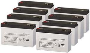 PowerWare 2000 UPS Replacement Batteries - Set of 8