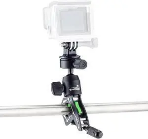 Adjustable Camera Clamp Mount with 360°Rotatable Mini Ball Head and 1/4" Screew Quick Release Tabletop C Clampod Bar Clamp for GoPro/Brinno/DSLR/MILC/SLR Camera and More Action Camera Adjustable Camera Clamp Mount with 360°Rotatable Mini Ball Head and 1/4" Screew Quick Release Tabletop C Clampod Bar Clamp for GoPro/Brinno/DSLR/MILC/SLR Camera and More Action Camera
