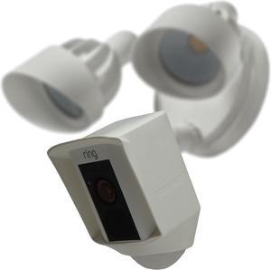 Silicone Skin Case Cover Compatible with Ring Floodlight Camera - Sun Glare, UV & Weather Protection Skins Cover - White