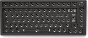 Glorious Modular Mechanical Keyboard Pro - GMMK Pro (ISO) - International UK/ES/DE/NORD Layout - High Profile Gasket Mounted barebones Premium RGB 75% ISO Keyboard Black Slate