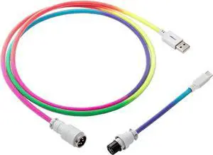 CableMod Pro Straight Keyboard Cable (Bright Rainbow, USB A to USB Type C, 150cm) CableMod Pro Straight Keyboard Cable (Bright Rainbow, USB A to USB Type C, 150cm)