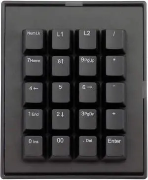 Max keyboard Falcon-20 Programmable Macropad Mechanical Keyboard, Backlit Multicolor LED, Cherry MX RGB Switch (Cherry MX RGB Silent)
