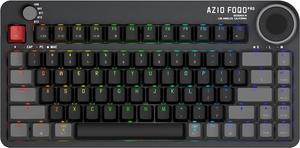 Azio FOQO Pro Wireless BT5/USB PC & Mac Hot-Swappable Keyboard (Space Grey Dark) (FQ2101)