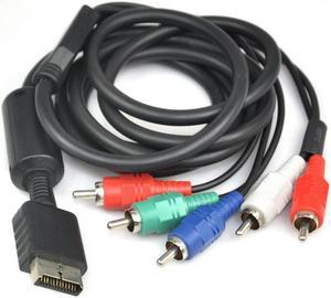 Silver HD Component AV Video-Audio Cable New HD Component Cable Compatible for SONY Playstation 2 3 PS2 PS3