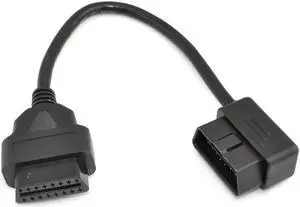 iKKEGOL 1ft Feet 30cm/12" OBD II OBD2 16 Pin Male to Female Extension Cable Car Diagnostic Extender Cord Adapter